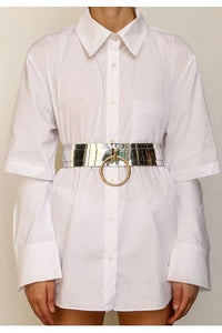 O Ring Belt Leather